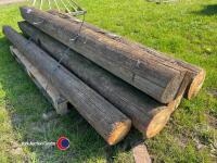 Pack of 5 8ft 6-8in pointed telegraph straining posts