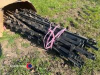 Electric fence reels and corner posts