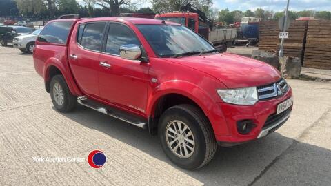 2014 Mitsubishi L200 Trojan DCB DI-D 4x4 - YX64 XXS - double cab pickup - mileage 111,880 - MOT 27.10.25 - 1 former keeper - HPi clear - 2 keys and full set of Manuals - v5 in office