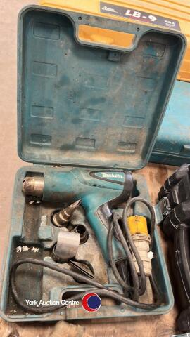 Makita 110v hot air gun in case