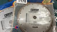 2 x 230mm diamond cutting discs - 2