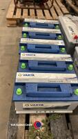 5 Varta starter batteries, 95 amp - 2