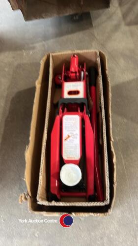 Clarke 2T high lift trolley jack, new in box