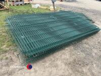 Green fencing panels, like new