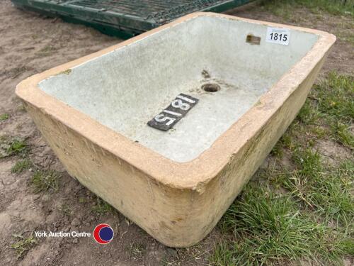 Large glazed trough