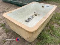 Large glazed trough
