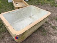 Large glazed trough - 3
