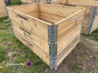 3 x raised bed sections ideal for veg plots