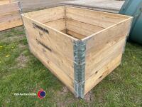 3 x raised bed sections ideal for veg plots - 3