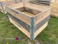 3 x raised bed sections ideal for veg plots - 3