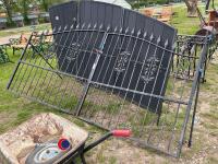Metal driveway gates