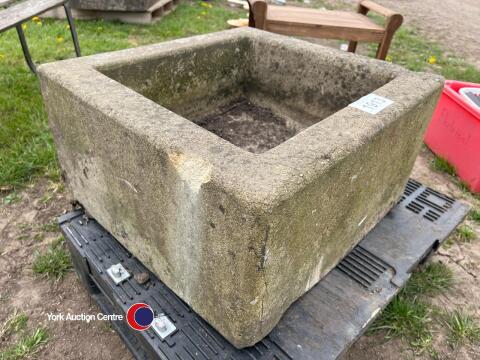 20in x 20in stone trough