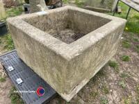20in x 20in stone trough - 3