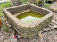 3ft 2in x 3ft 2in stone trough - 3
