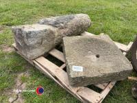 2 x stone garden ornaments - 3