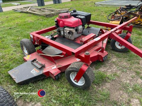 Swisher ATV towed 60in rotary mower fitted with 13HP Honda electric start engine, key in office