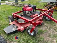 Swisher ATV towed 60in rotary mower fitted with 13HP Honda electric start engine, key in office