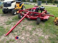 Swisher ATV towed 60in rotary mower fitted with 13HP Honda electric start engine, key in office - 4
