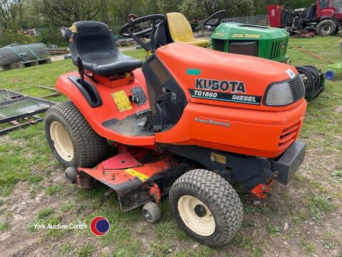Kubota TG 1860 diesel lawn tractor, key in office