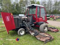 Toro Groundsmaster 4700D ride on mower, 5449 hours, key in office - 6