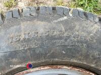 2 x lawn mower wheels, size 16 x 16.5 - 3