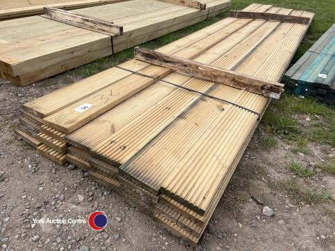 Approx 153.5in x 5.5in x 1in Timber