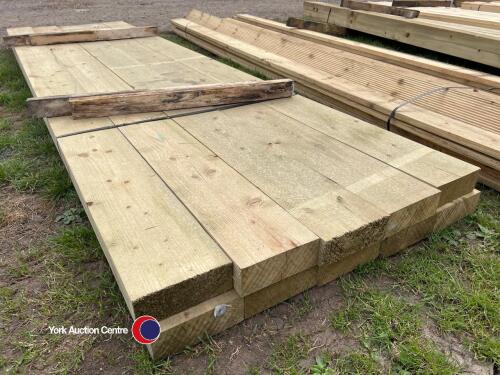 10 approx 142in x 8in x 3in Timber