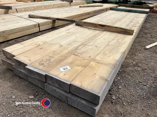 10 approx 189in x 8in x 3in Timber