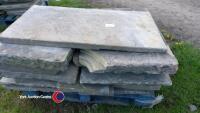 Pallets of reclaimed Yorkshire stone flags