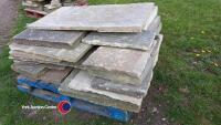 Pallets of reclaimed Yorkshire stone flags - 2