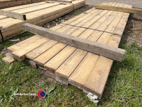 Approx 129.5in x 4in x 1in Timber