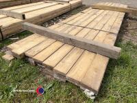 Approx 129.5in x 4in x 1in Timber