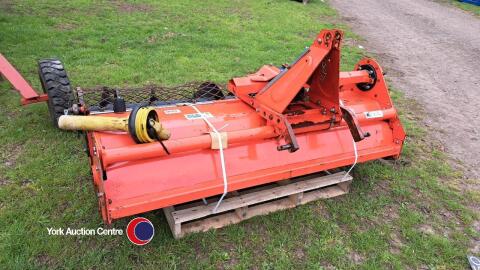 1.6m rotavator stone burier for compact tractor