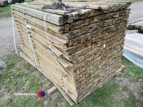 Approx 73in x 1.5in x 0.5in Timber