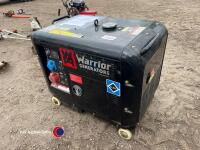 Warrior 50HQ diesel generator, key in office - 3