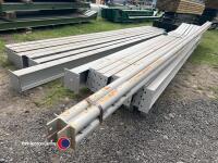 Unused Steel frame building, 60x40x20, 3x20' bays, 8 posts 245x146, 8 rafters 254x102, 4 wind braces. Perlin's spaced for fibre cement or tin - 2