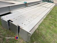 Unused Steel frame building, 60x40x20, 3x20' bays, 8 posts 245x146, 8 rafters 254x102, 4 wind braces. Perlin's spaced for fibre cement or tin - 5