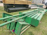 Used Steel portal framed building, approx 40ft x 60ft, 15ft to eaves, 8 legs, 4 rafters, 2 wind braces