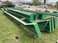 Used Steel portal framed building, approx 40ft x 60ft, 15ft to eaves, 8 legs, 4 rafters, 2 wind braces - 3