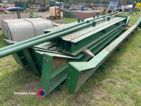Used Steel portal framed building, approx 40ft x 60ft, 15ft to eaves, 8 legs, 4 rafters, 2 wind braces - 4