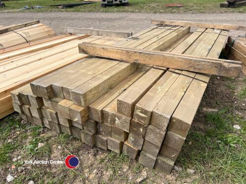 Approx 83in x 3in x 3in Timber