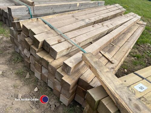 Approx 94.5in x 3in x 3in Timber