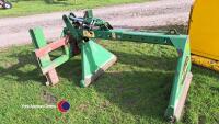McHale bale squeezer for square or round bales, JCB brackets - 2
