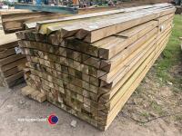 Approx 118in x 3in x 3in half cut Timber - 3