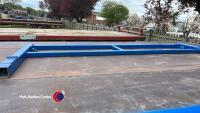 24ft bale trailer, commercial axles, super single wheels, hydraulic brakes, Led lights. - 8