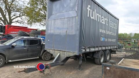 24ft/7.2m double axle curtain side trailer, in good condition, taken off road December 2024, last MOT 27 March 2024