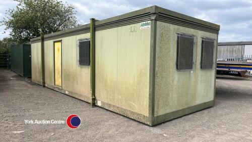 Portacabin, 32ft x 10ft, 2 rooms and lobby, good condition