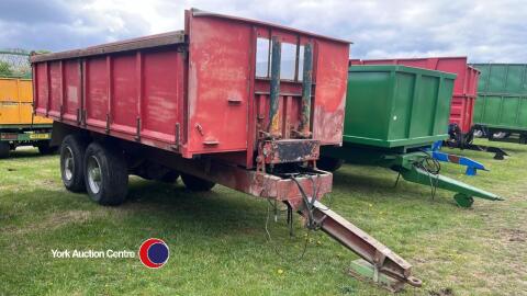 12t grain trailer, lorry conversion with aluminium body, hydraulic brakes