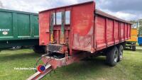 12t grain trailer, lorry conversion with aluminium body, hydraulic brakes - 8
