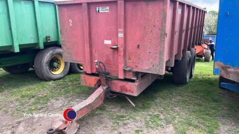 Triffitt 10T tandem axle grain trailer
